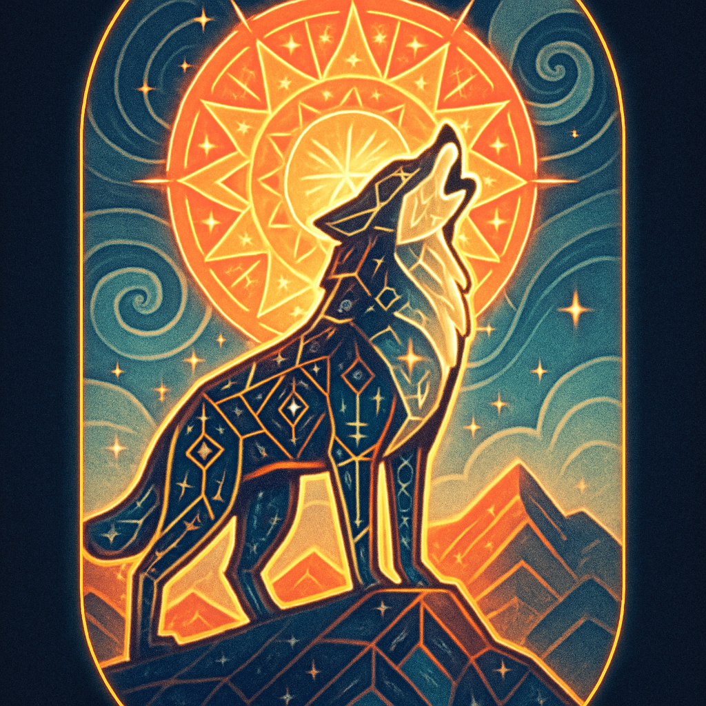 Wolf Of The Sunrise Spiral Range DIY paint by diamonds