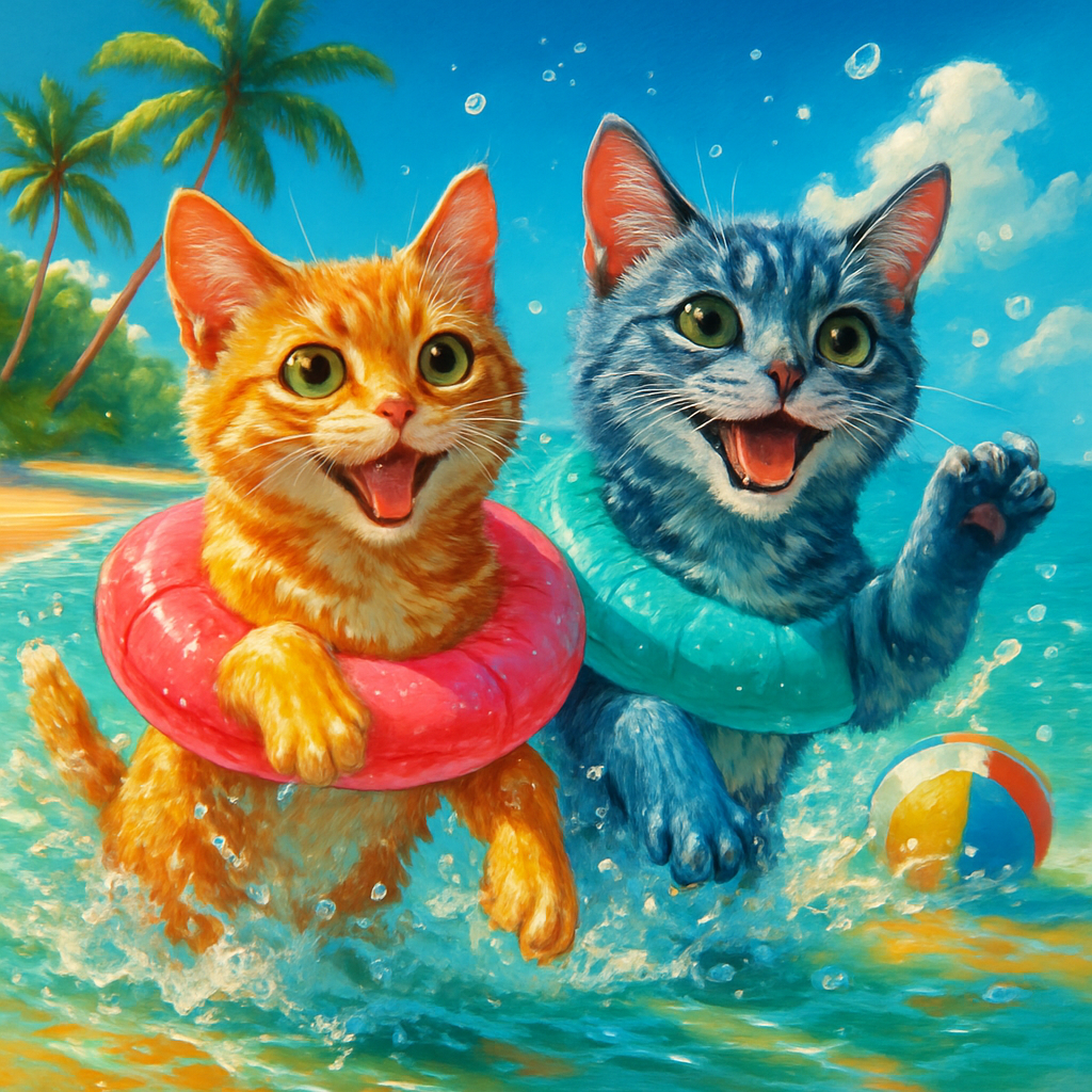 Floatie Ring Splash Party paint by diamond