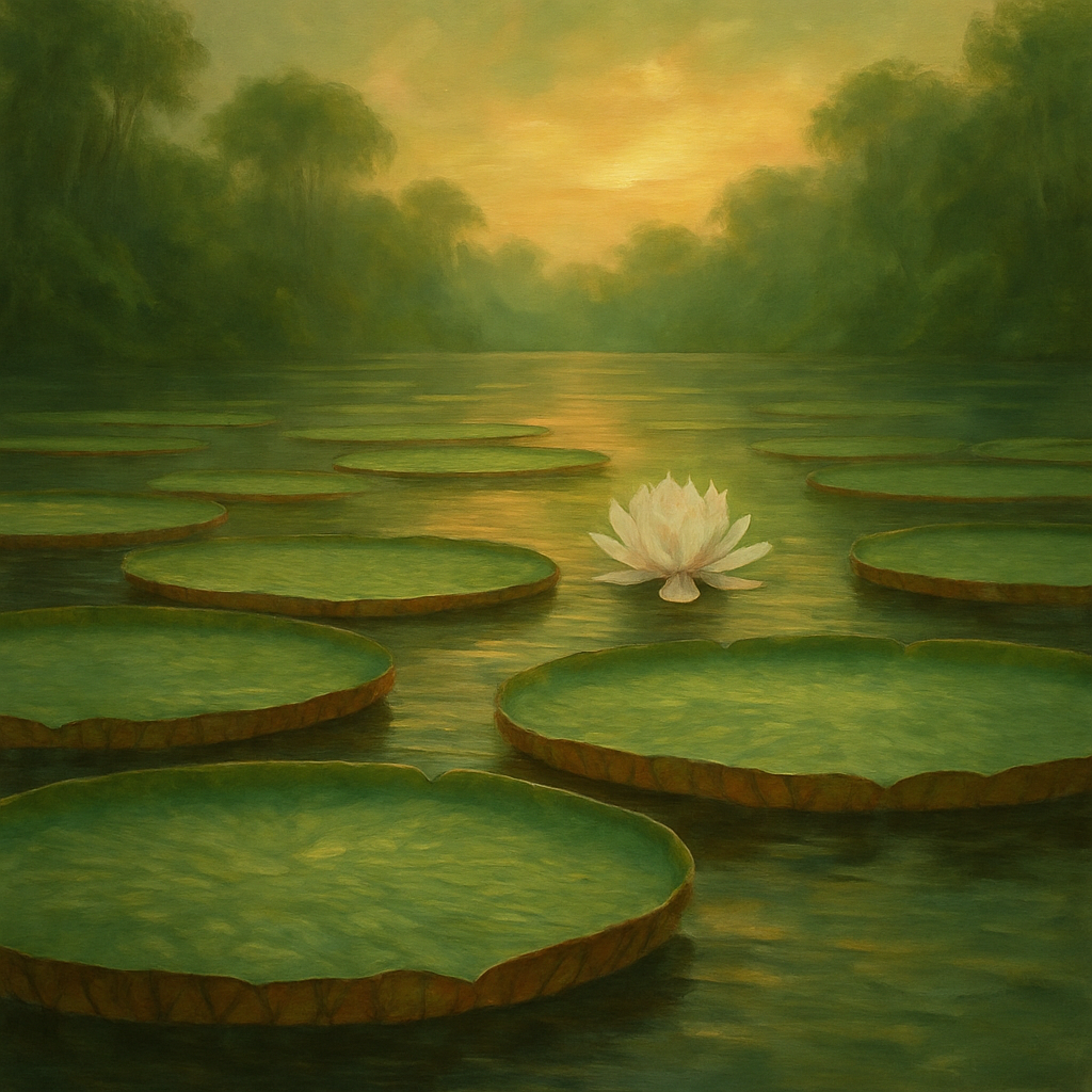 Victoria Amazonica painting diamond kit