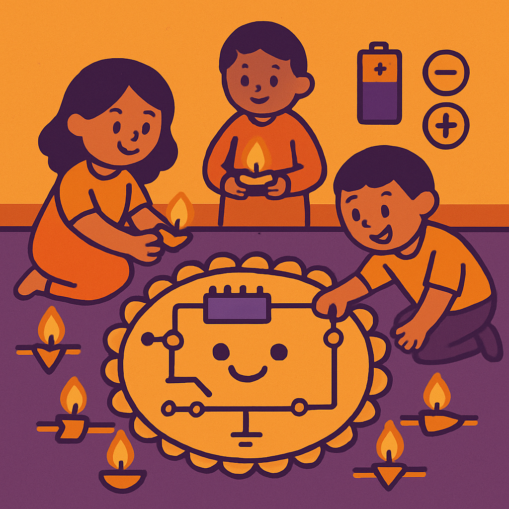 Festival Of Lights Circuit Diwali paint by diamonds
