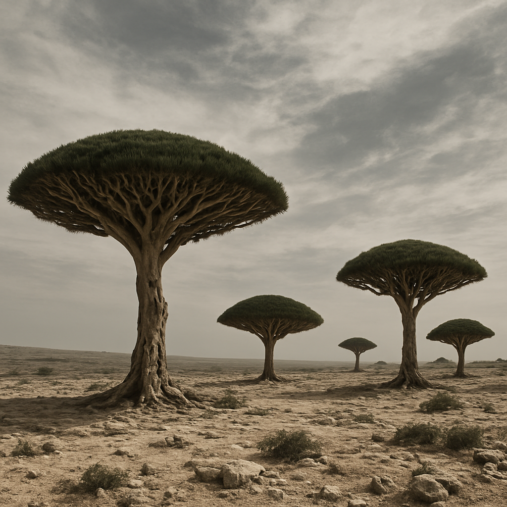 Socotra Dragon Blood Tree diamonded painting kits