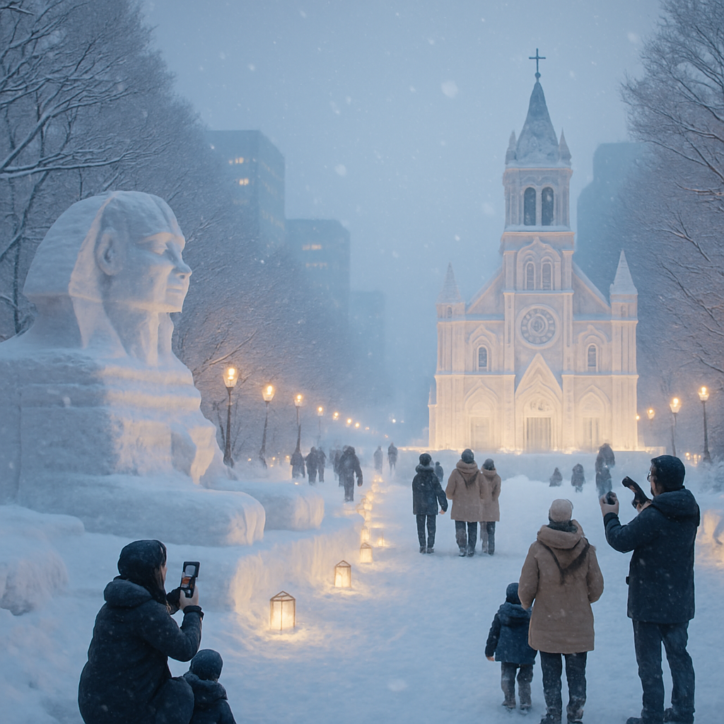 Sapporo Snow Festival paint by diamond
