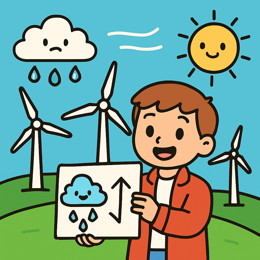Wind Turbine Weather Forecast Friends Painting by diamonds kit