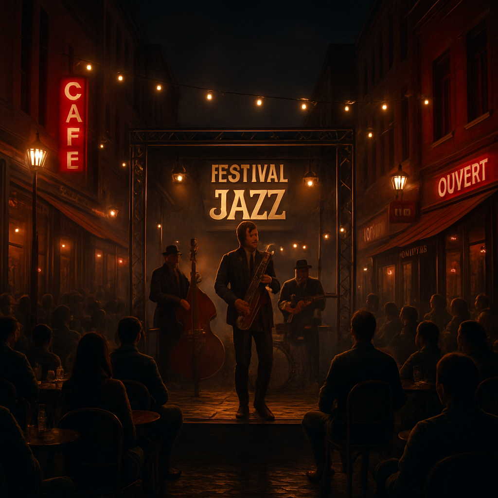 Montreal International Jazz Festival paint by color