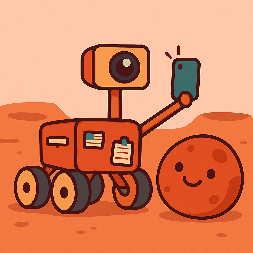 Mars Rover Science Selfie Day diamond painting