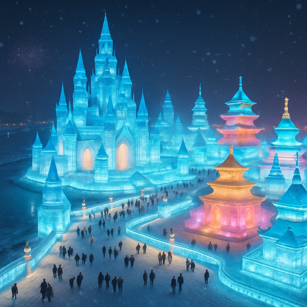 Snow And Ice Festival In Harbin China diamonded painting kits