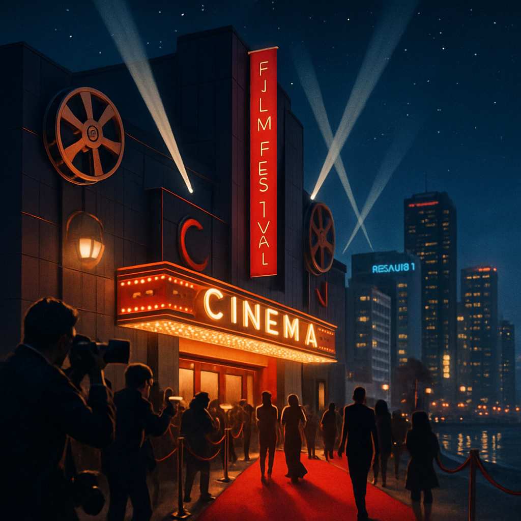 Busan International Film Festival In Busan South Korea Painting by diamonds kit