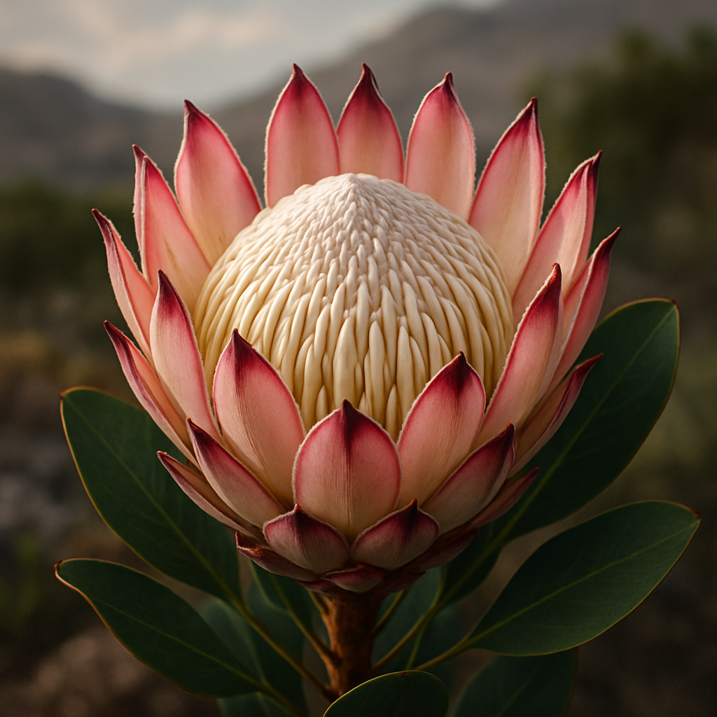 Protea King Protea Protea Cynaroides South Africa paint by color