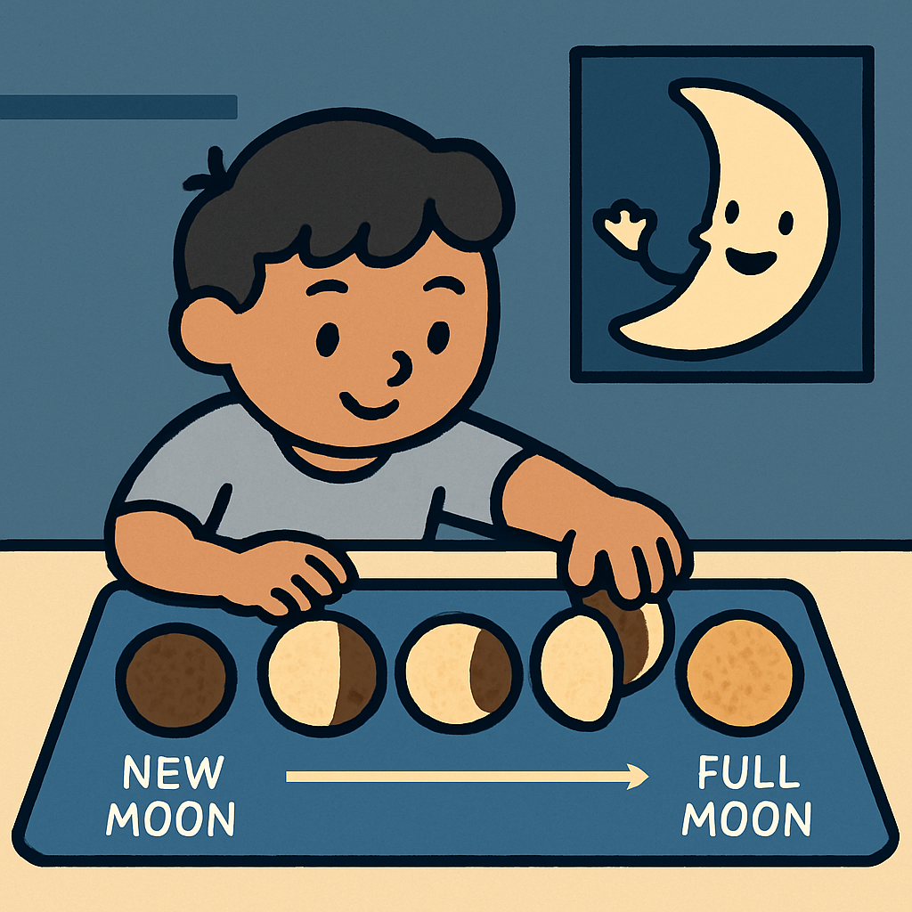 Moon Phase Cookie Classroom diamond painting