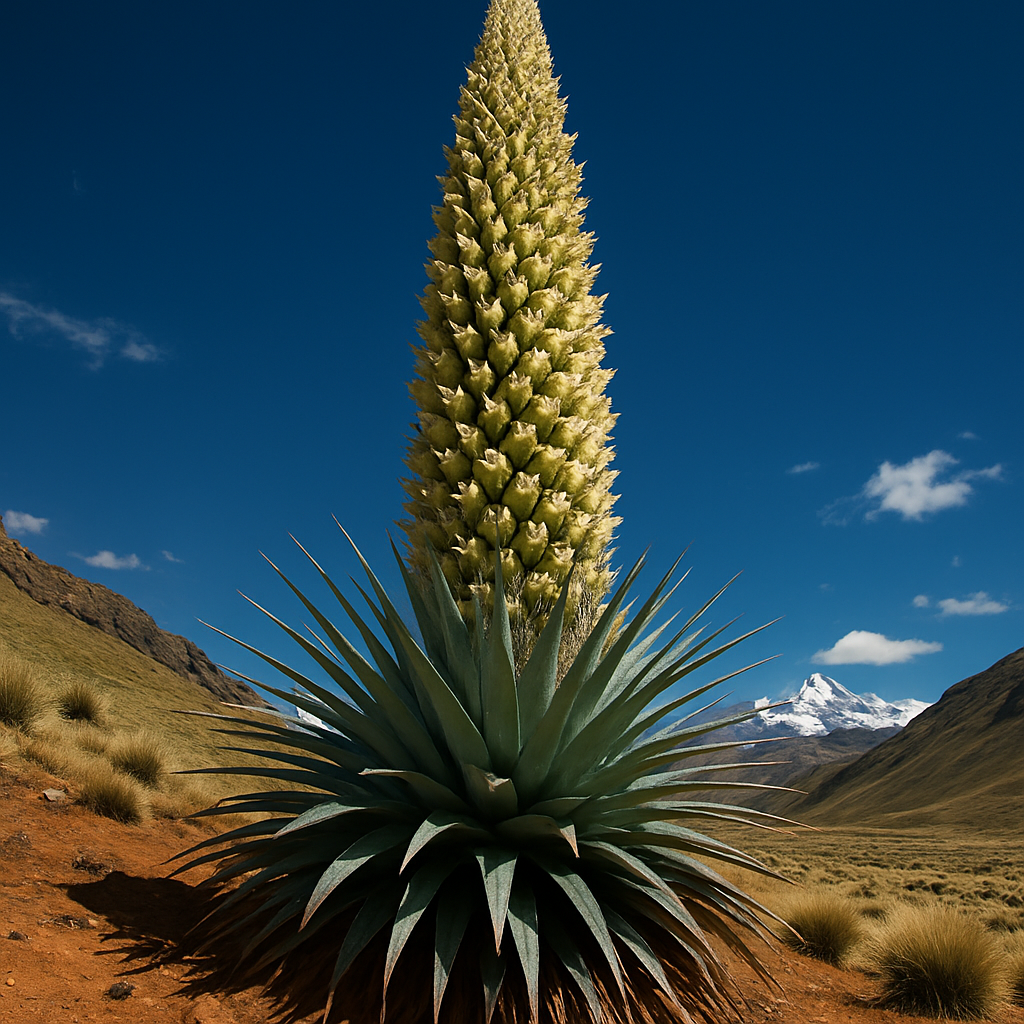 Puya Raimondii Andes Peru painting diamond kit