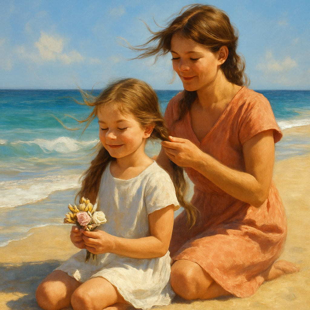 Seaside Braids Salt Air And Brave Smiles paint by color