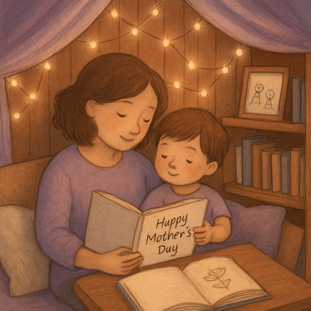 Library Nook Two Hearts One Storybook Sky Paint by diamonds kits