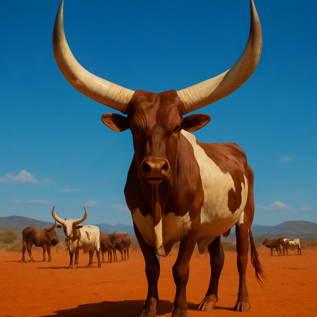 Ankole Watusi Cattle paint by color