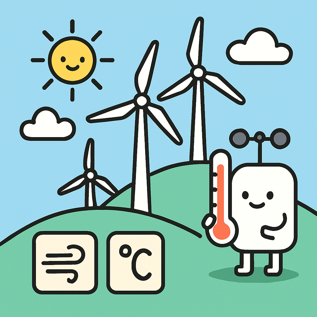 Wind Turbine Weather Station Friends Painting by diamonds kit