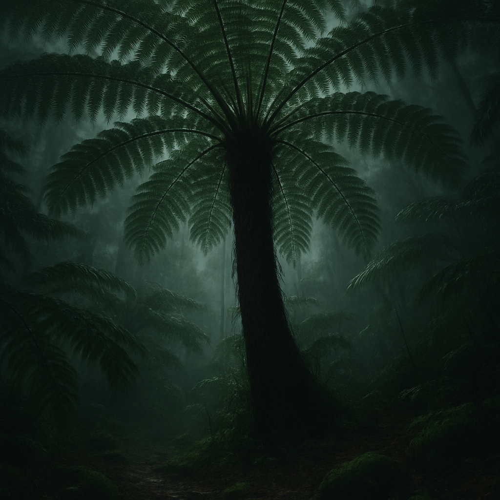 Black Tree Fern Cyathea Medullaris North Island New Zealand painting diamond kit