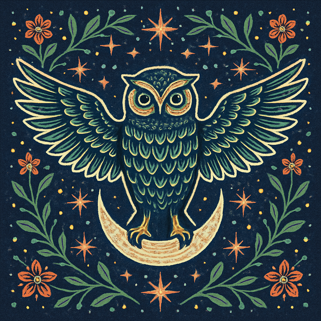Starlit Parliament Owl DIY paint by diamonds