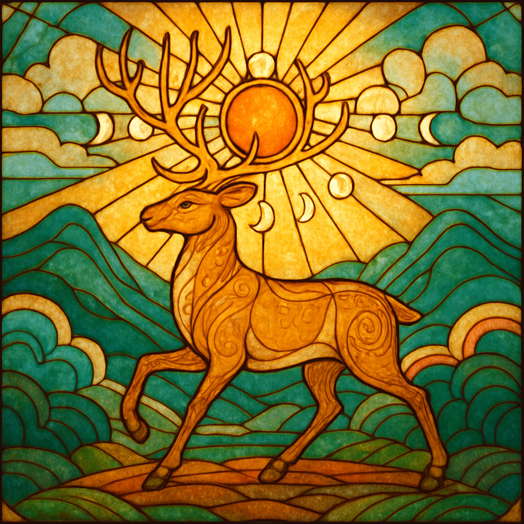 Sunrise Harmony Deer diamonded painting kits