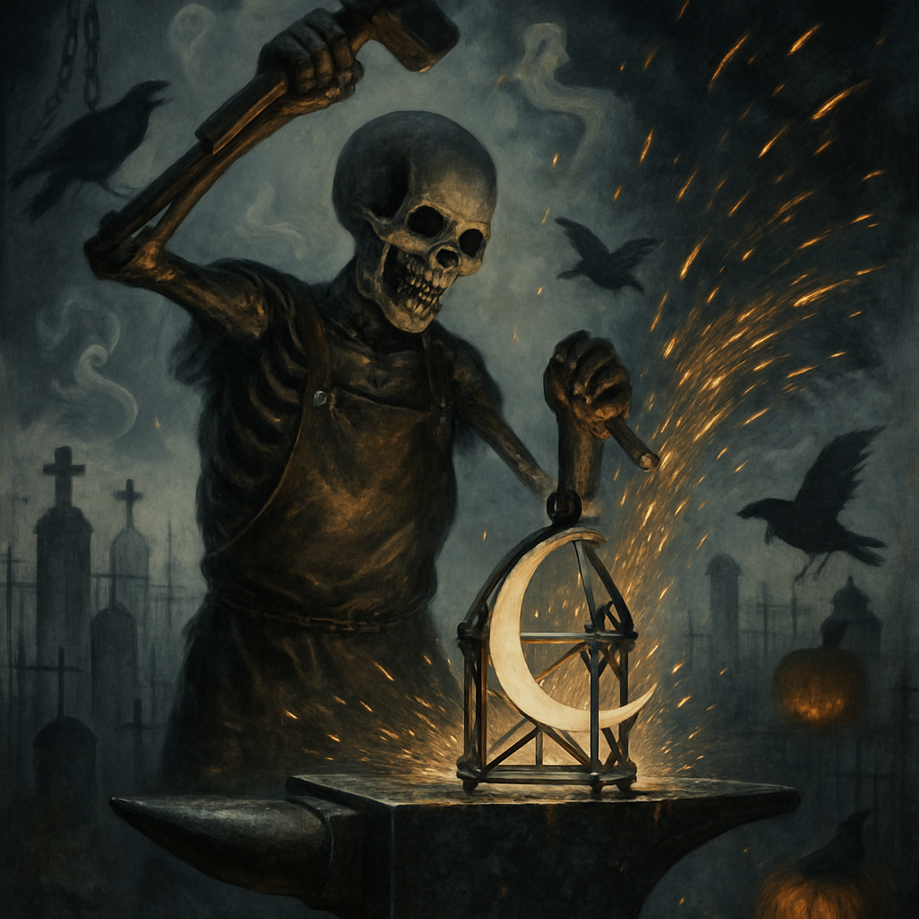 The Lantern Smith And The Melted Moon diamond painting