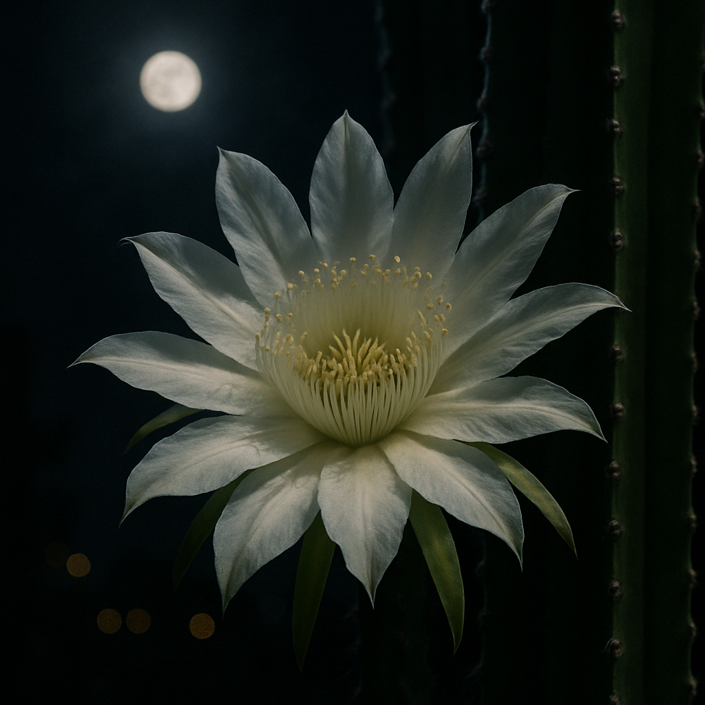 Queen Of The Night Cactus Selenicereus Grandiflorus Paint by diamonds art