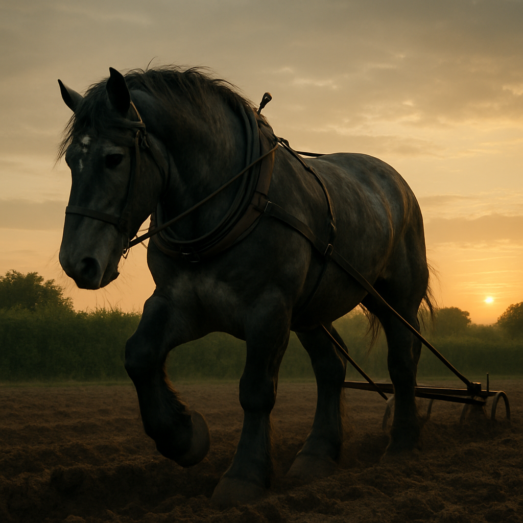 Percheron Horse France Painting by diamonds kit