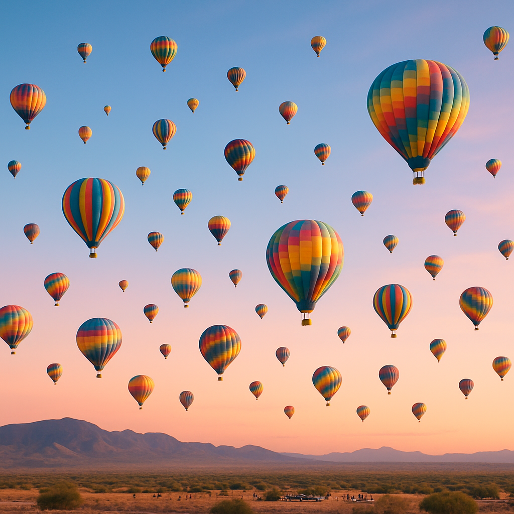 Albuquerque International Balloon Fiesta Painting by diamonds kit