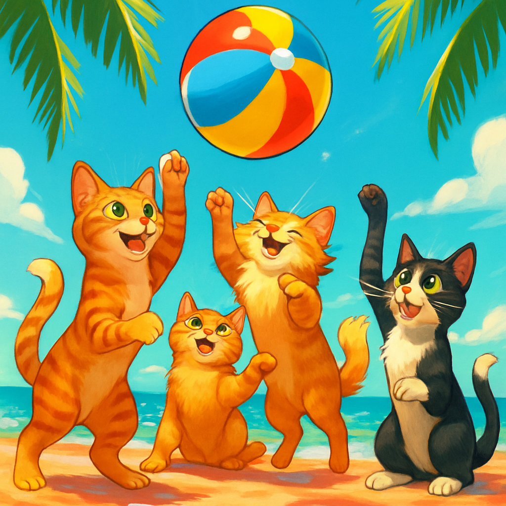 Volley Balloons On Breeze Beach Paint by diamonds kits