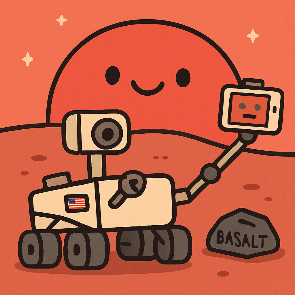Mars Rover Science Selfie Day painting diamond kit