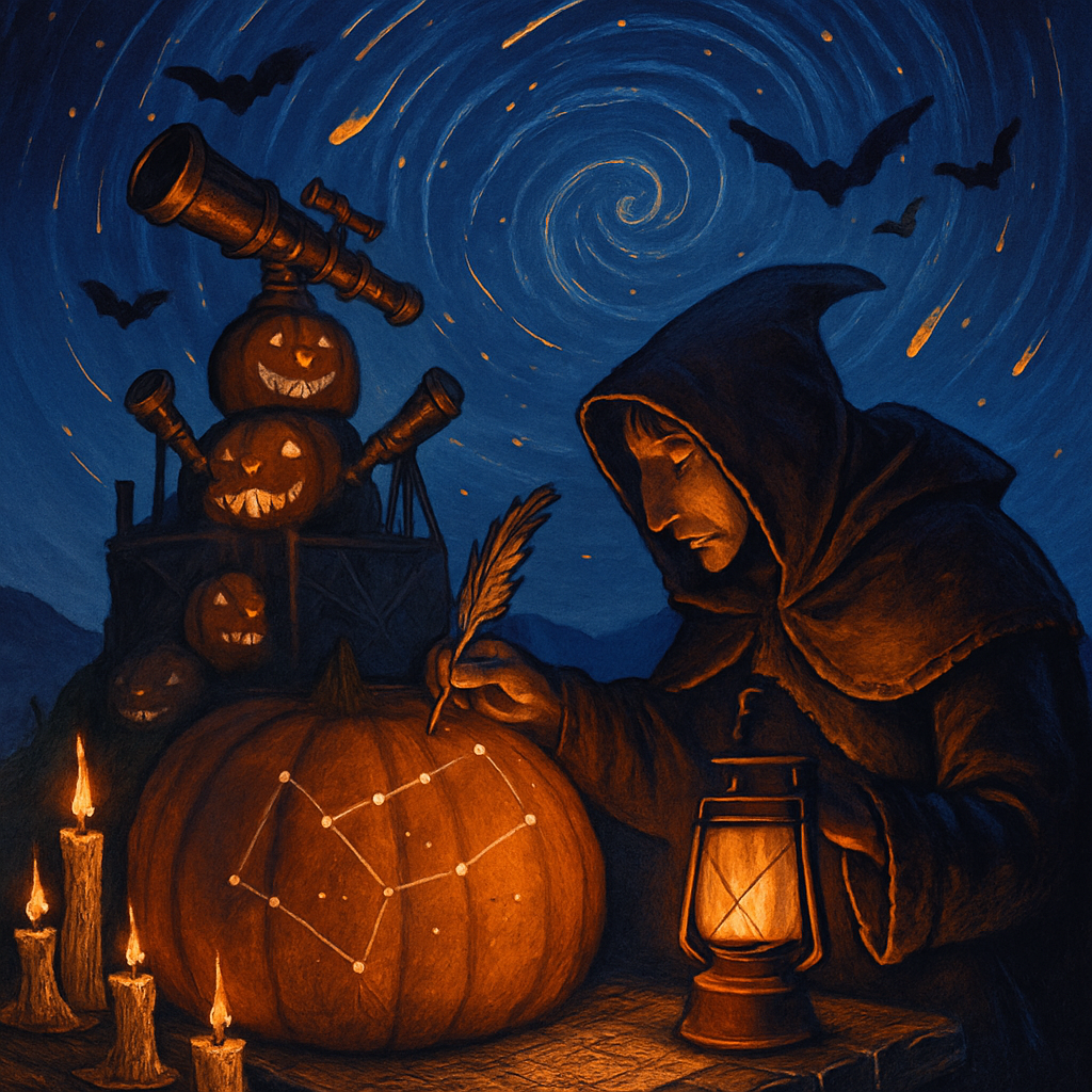 The Pumpkin Observatory Cartographer DIY paint by diamonds