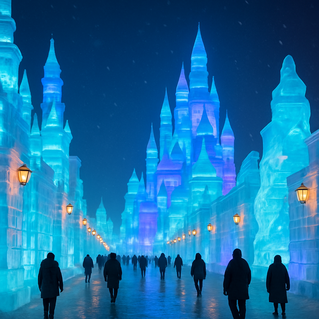 Harbin Ice And Snow Festival Harbin Paint by diamonds kits