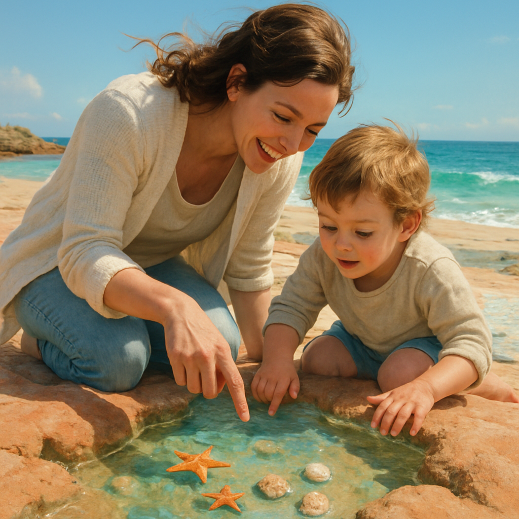 Ocean Hush And Heartbeats A Mothers Day Tide Pool Discovery DIY paint by diamonds