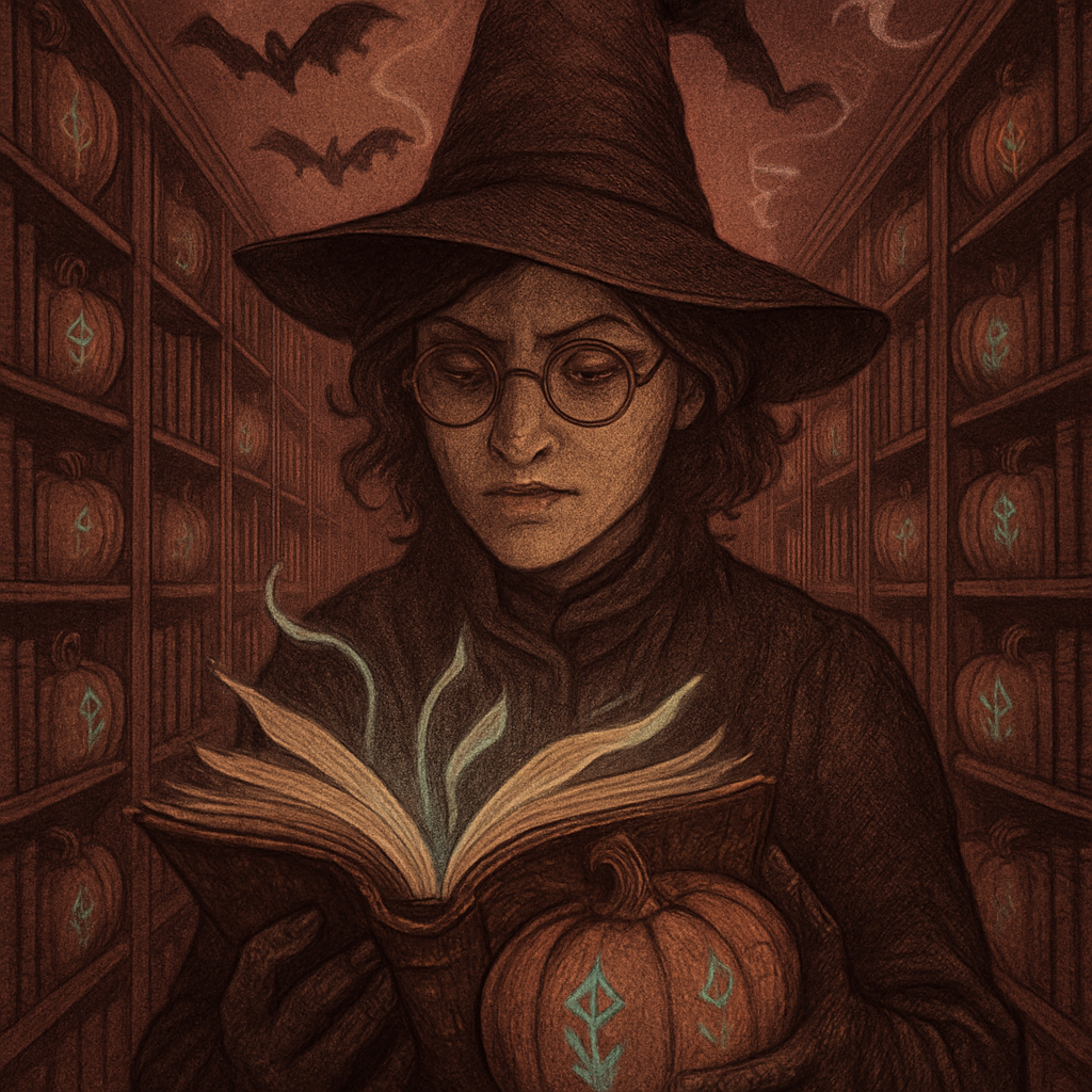 The Library Of Whispering Spellbook Pumpkins Paint by diamonds kits