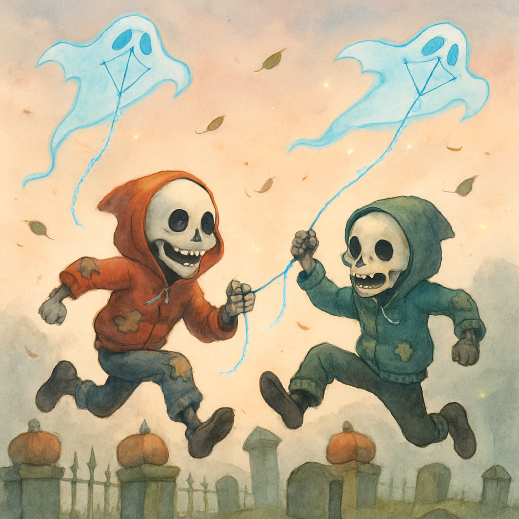 Graveyard Kite Duel At Dawn painting diamond kit