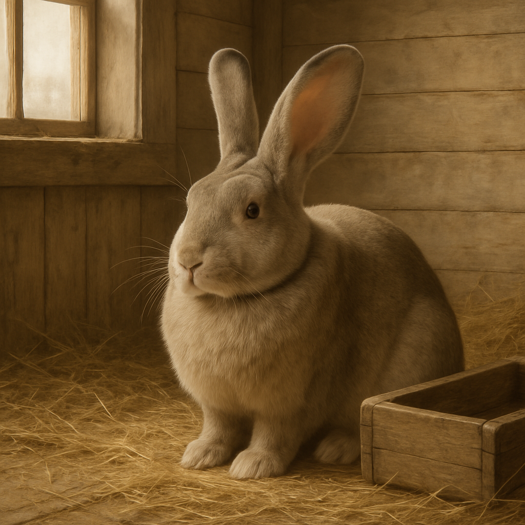 Flemish Giant Rabbit Belgium Paint by diamonds art
