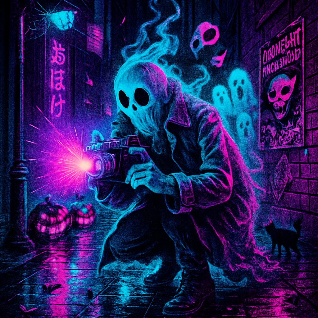 Neon Alley Spirit Photographer diamonded painting kits