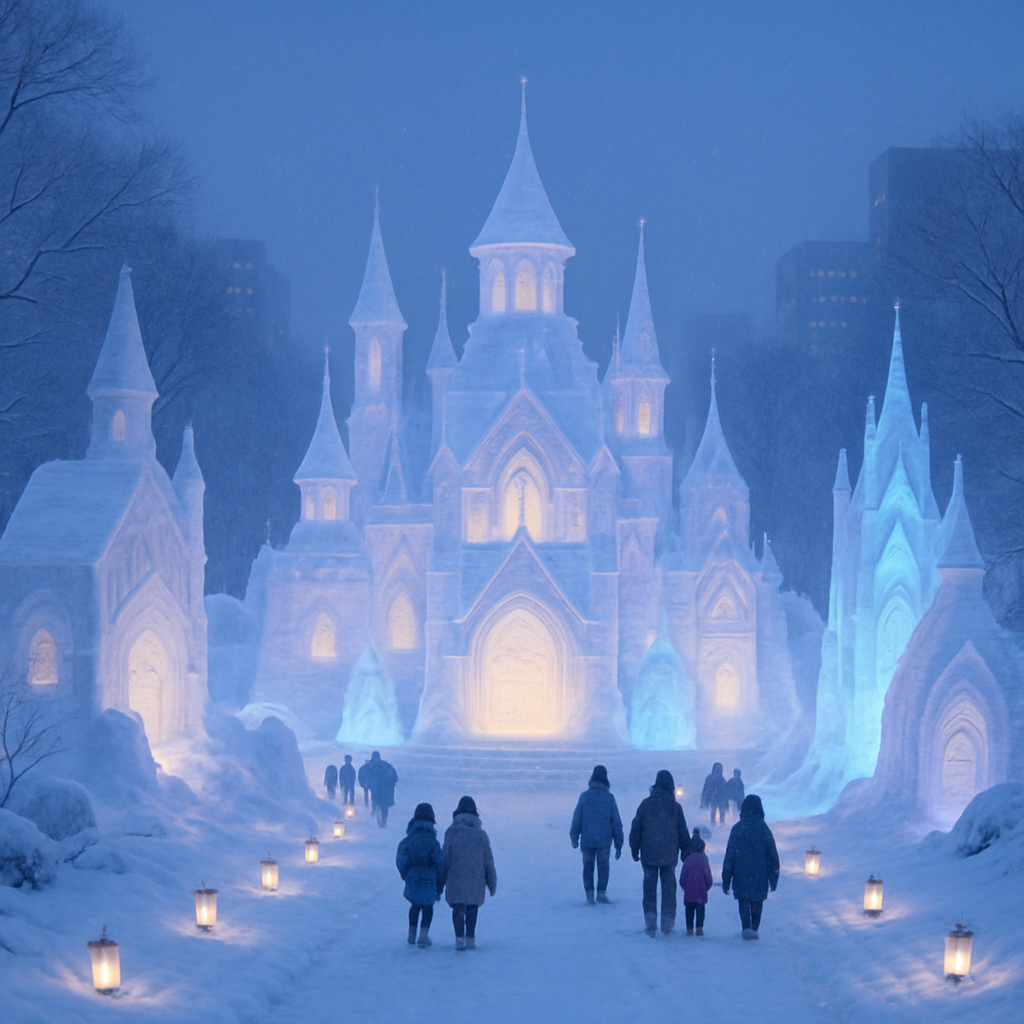 Sapporo Snow Festival Sapporo paint by diamonds