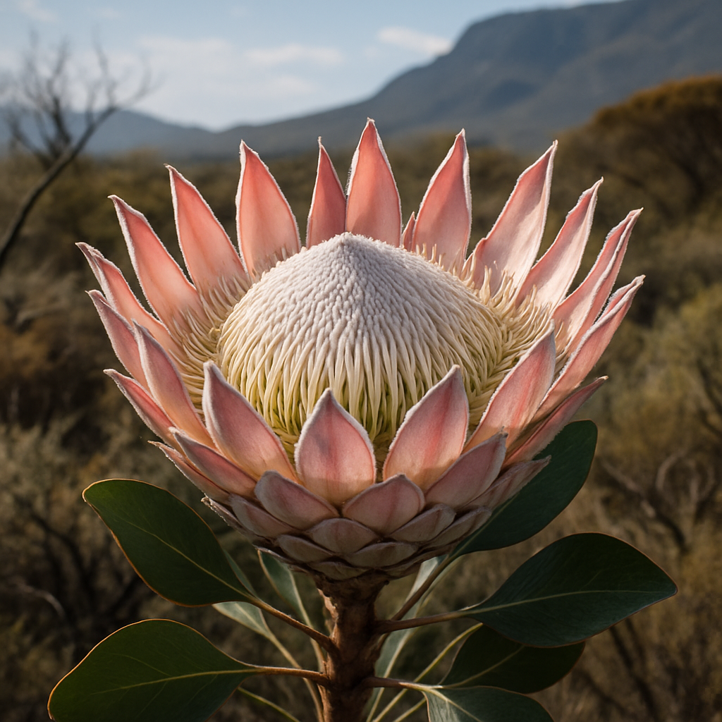 Protea Cynaroides In Table Mountain Fynbos Painting by diamonds kit