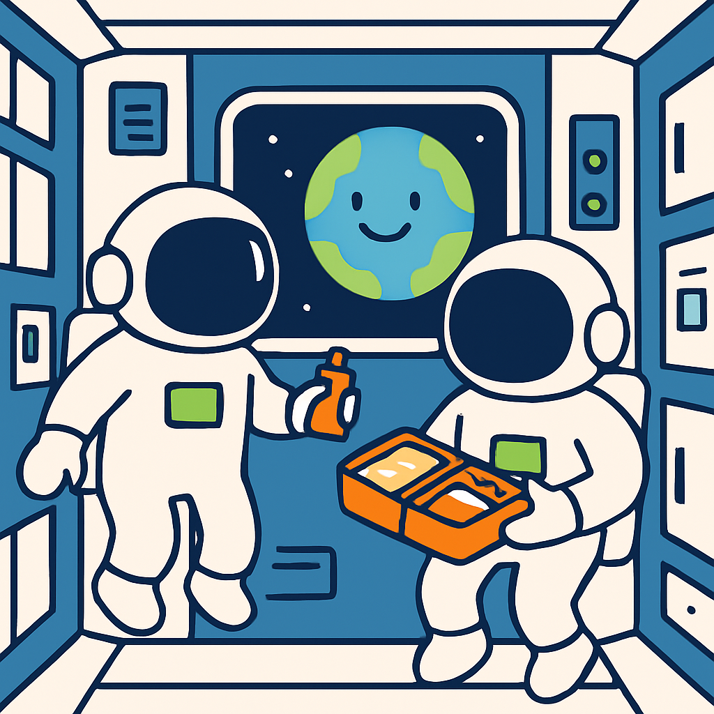 International Space Station Lunch Break paint by diamond