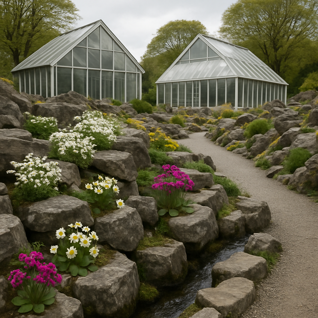 Royal Botanic Garden Edinburgh Rock Garden And Alpine Houses diamond painting