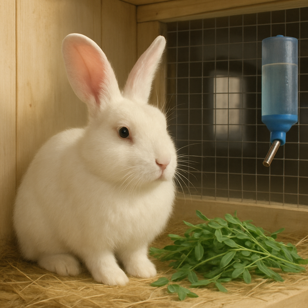 New Zealand White Rabbit DIY paint by diamonds