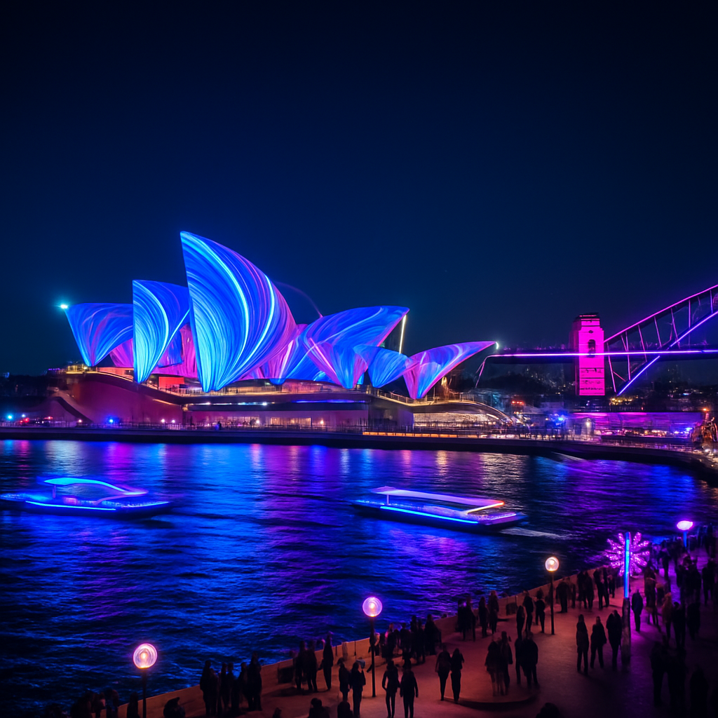 Vivid Sydney paint by diamonds