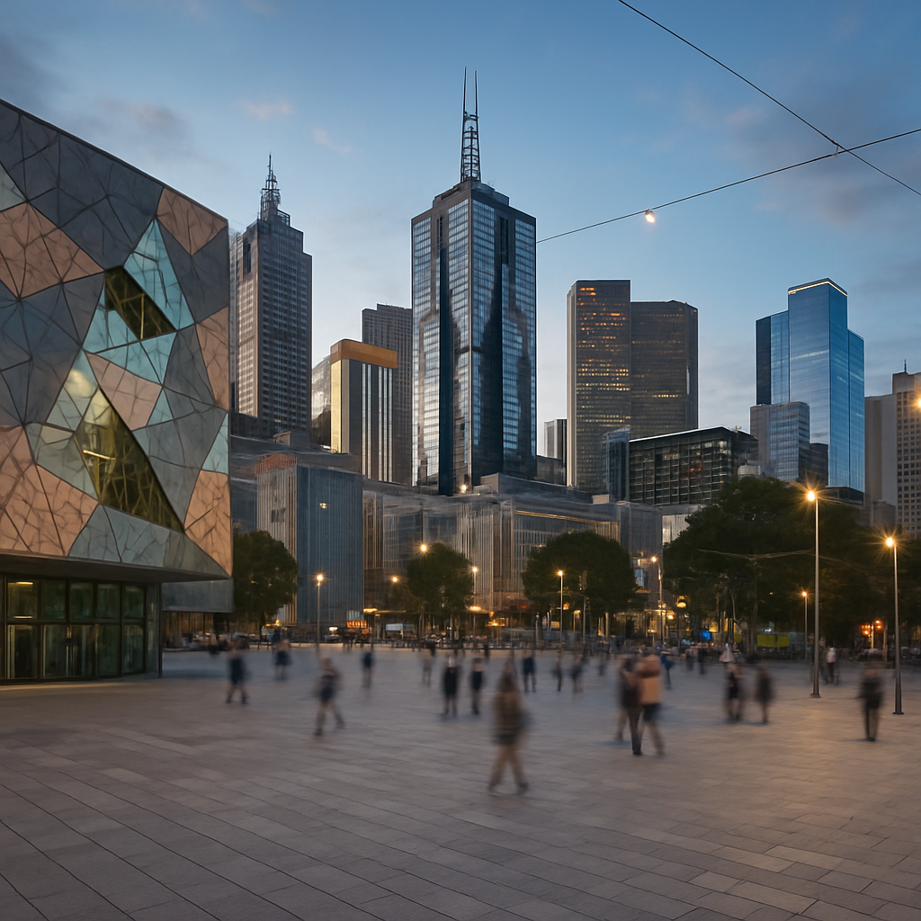 Federation Square Melbourne Australia diamond painting