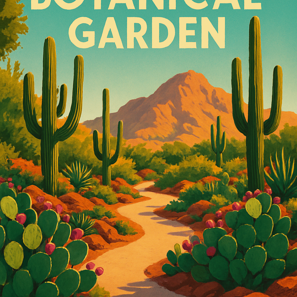 Desert Botanical Garden Phoenix paint by diamond