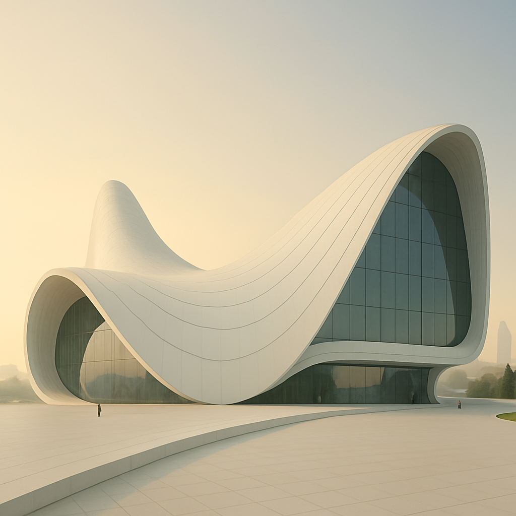 Heydar Aliyev Center Baku Azerbaijan diamond painting
