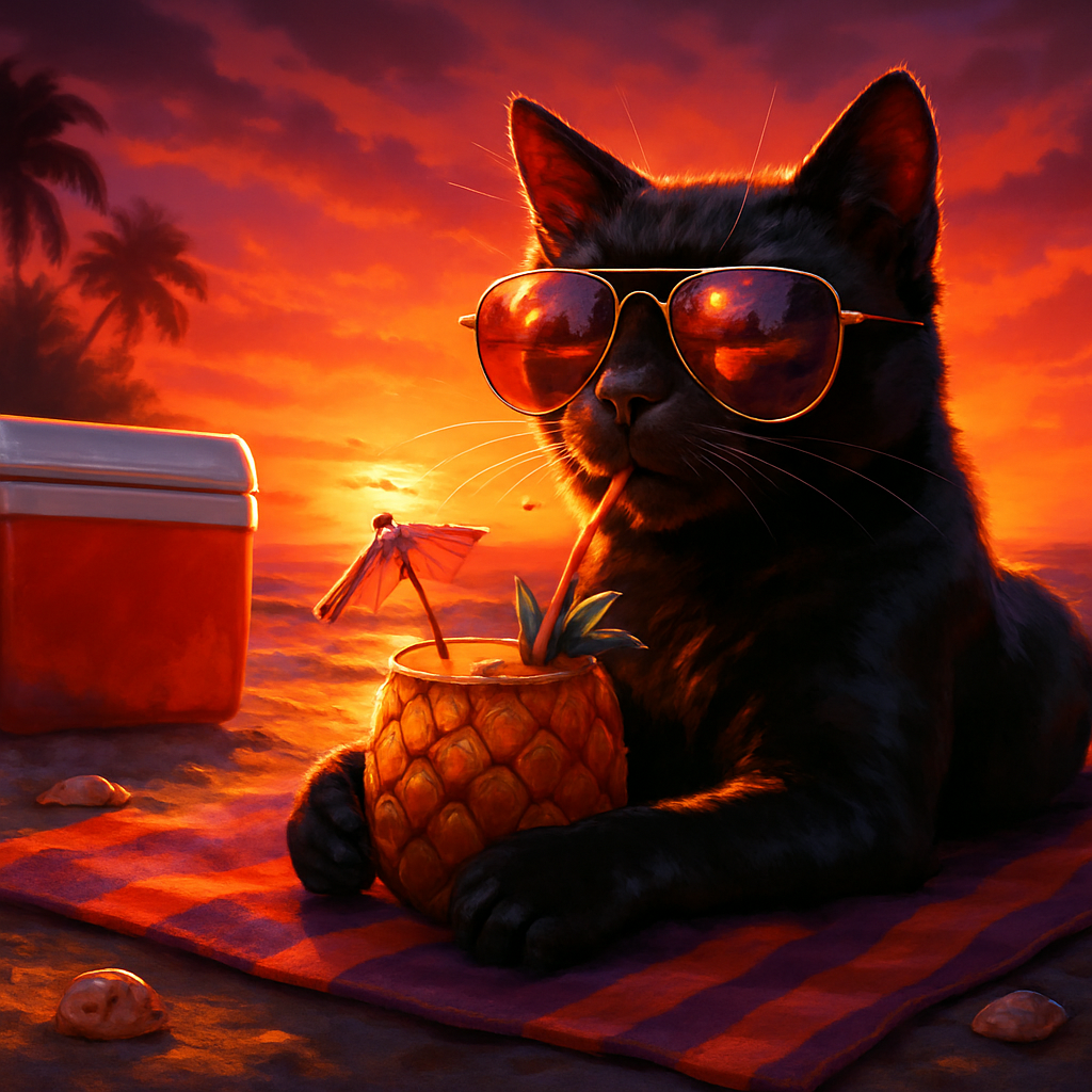 Pineapple Mocktail Sunset Lounge diamond painting