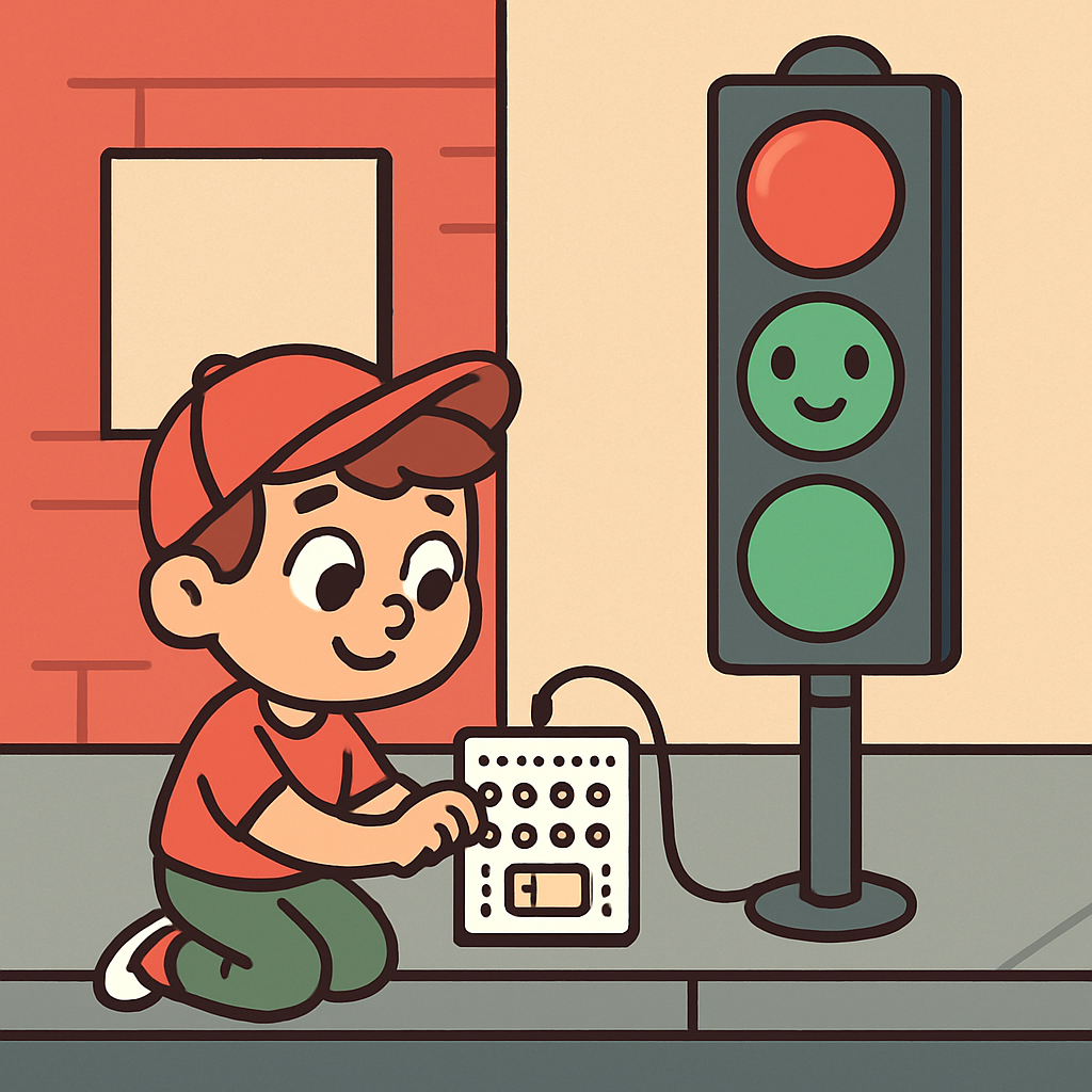 Circuit City Traffic Lights Lab diamond painting