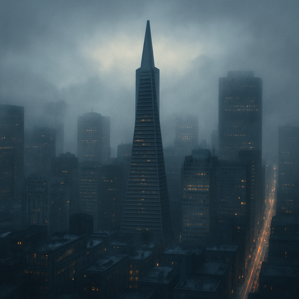 Transamerica Pyramid San Francisco United States paint by color