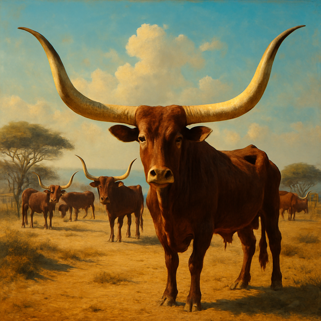 Ankole Watusi Cattle diamonded painting kits