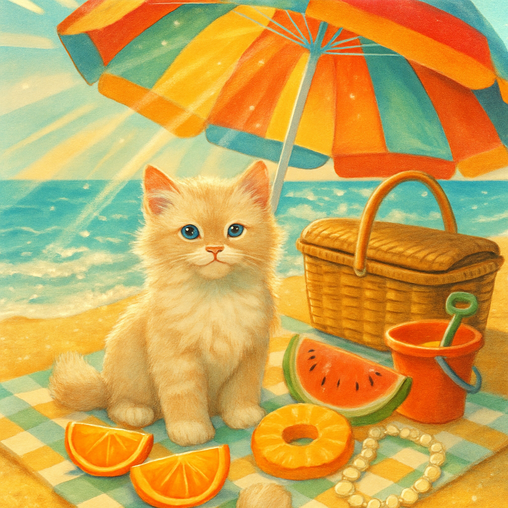 Umbrella Sunbeam Prism Picnic Paint by diamonds kits