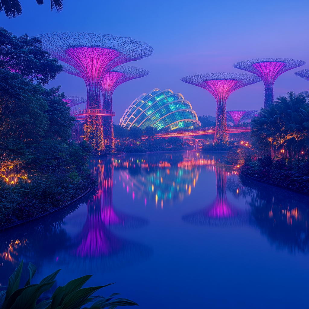 Gardens By The Bay paint by diamonds