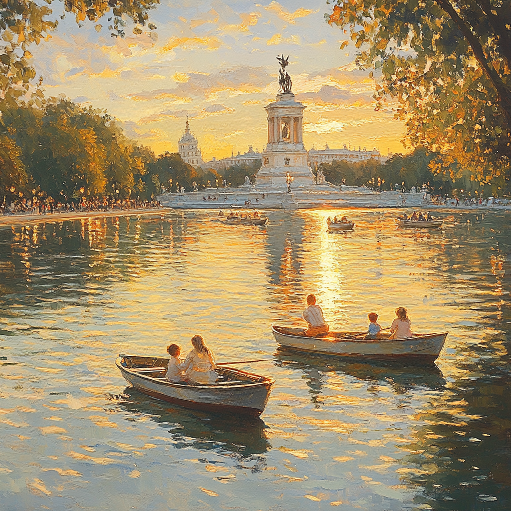 Parque Del Retiro paint by diamond